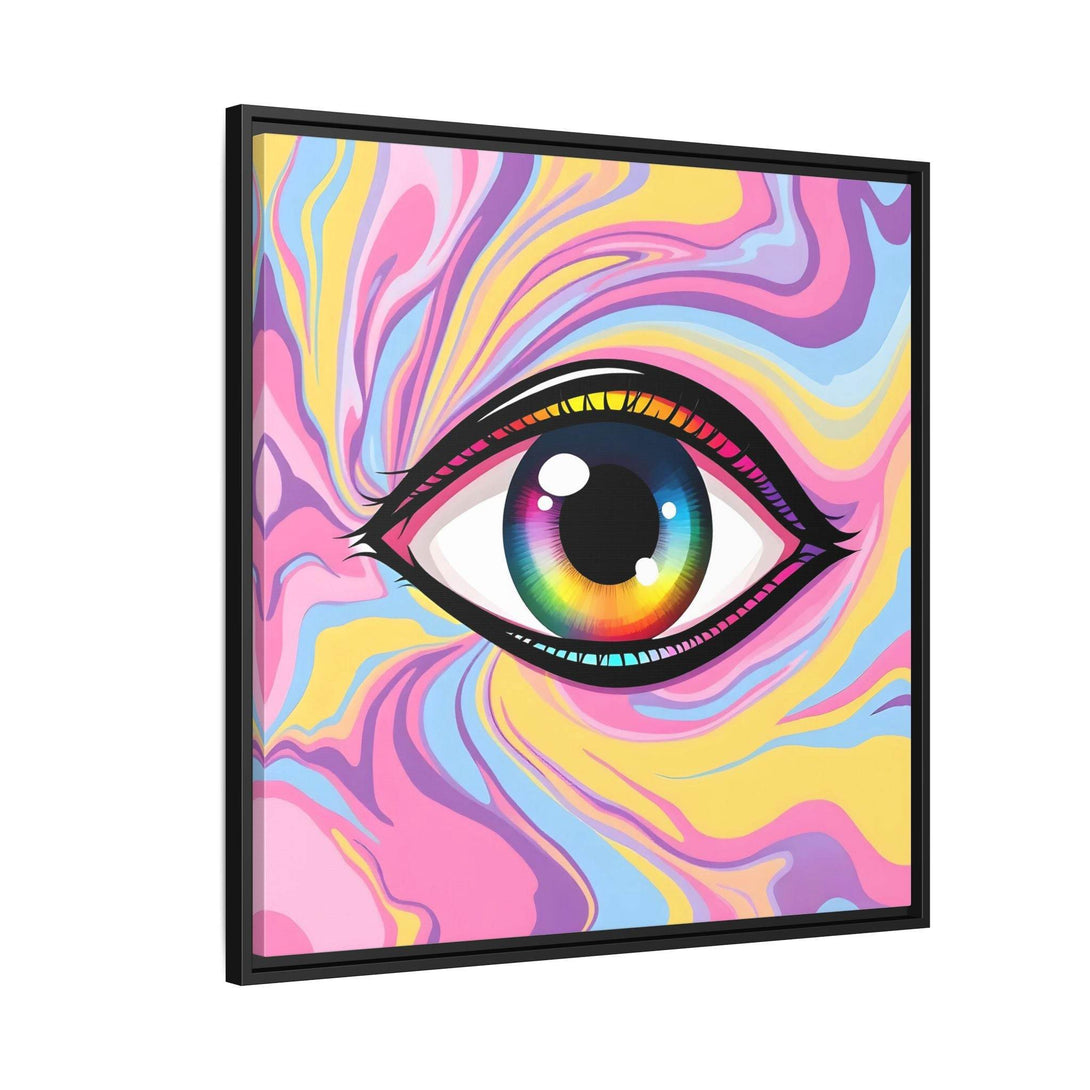 PsEyeFlow #29 - Spectrum Gaze.b (Matte Canvas, Framed (Multi-color)) - Highdellic