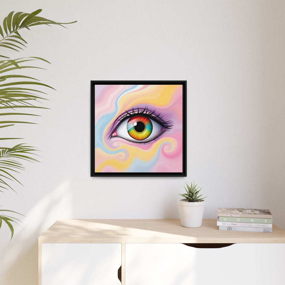 PsEyeFlow #36 – The Whispering Spiral on Framed Matte Canvas - Highdellic
