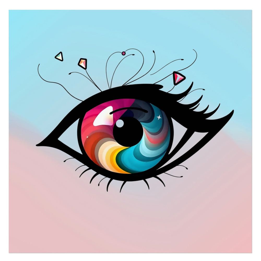 PsEyeDream #7 – Signal from the Soft Dimension on Square Fine Art Poster