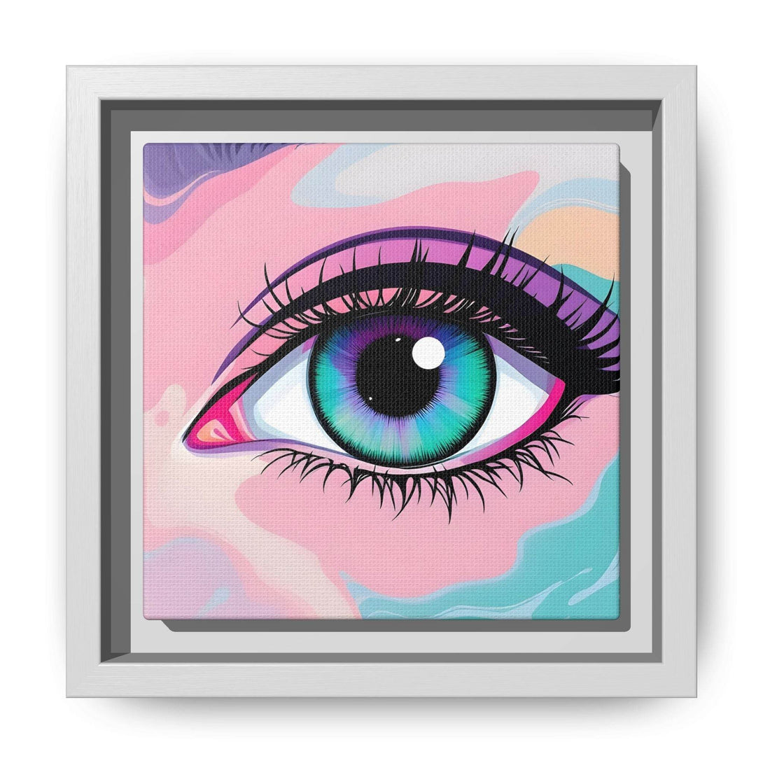 PsEyeFlow #2 – Lucid Gaze. ( Colorful Framed Matte Canvas Decor ) - Highdellic