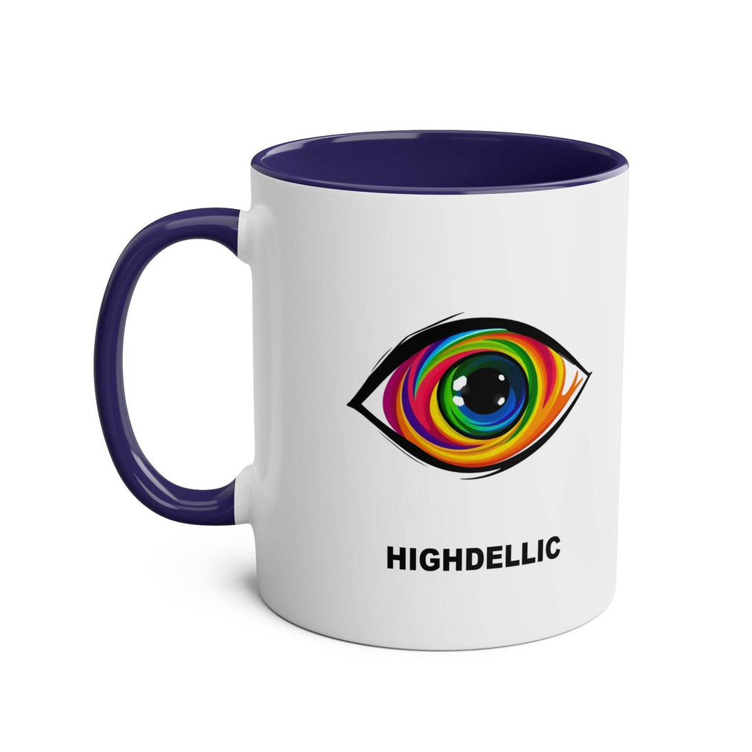 Highdellic PsEyeGo 1 on Vibrant Two-Tone 11oz Coffee Mug, - Highdellic