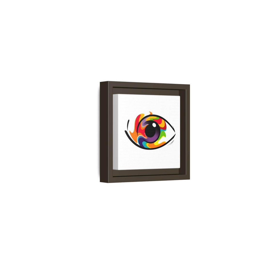 PsEyeGo 3 – Chromatic Flame on Framed Matte Canvas (Multi-color) - Highdellic