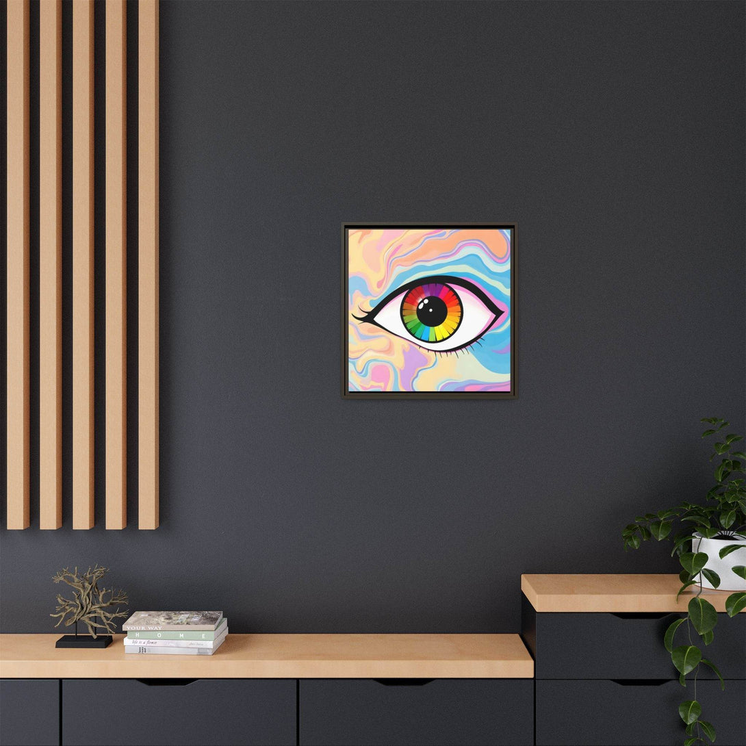 PsEyeFlow #1 – Prism Vision. (Matte Canvas, Framed, Multi-color) - Highdellic