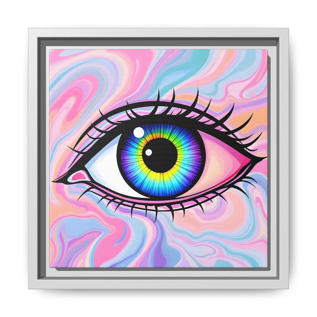 PsEyeFlow #3 – Vivid Mirage (Matte Canvas, Framed (Multi-color)) - Highdellic
