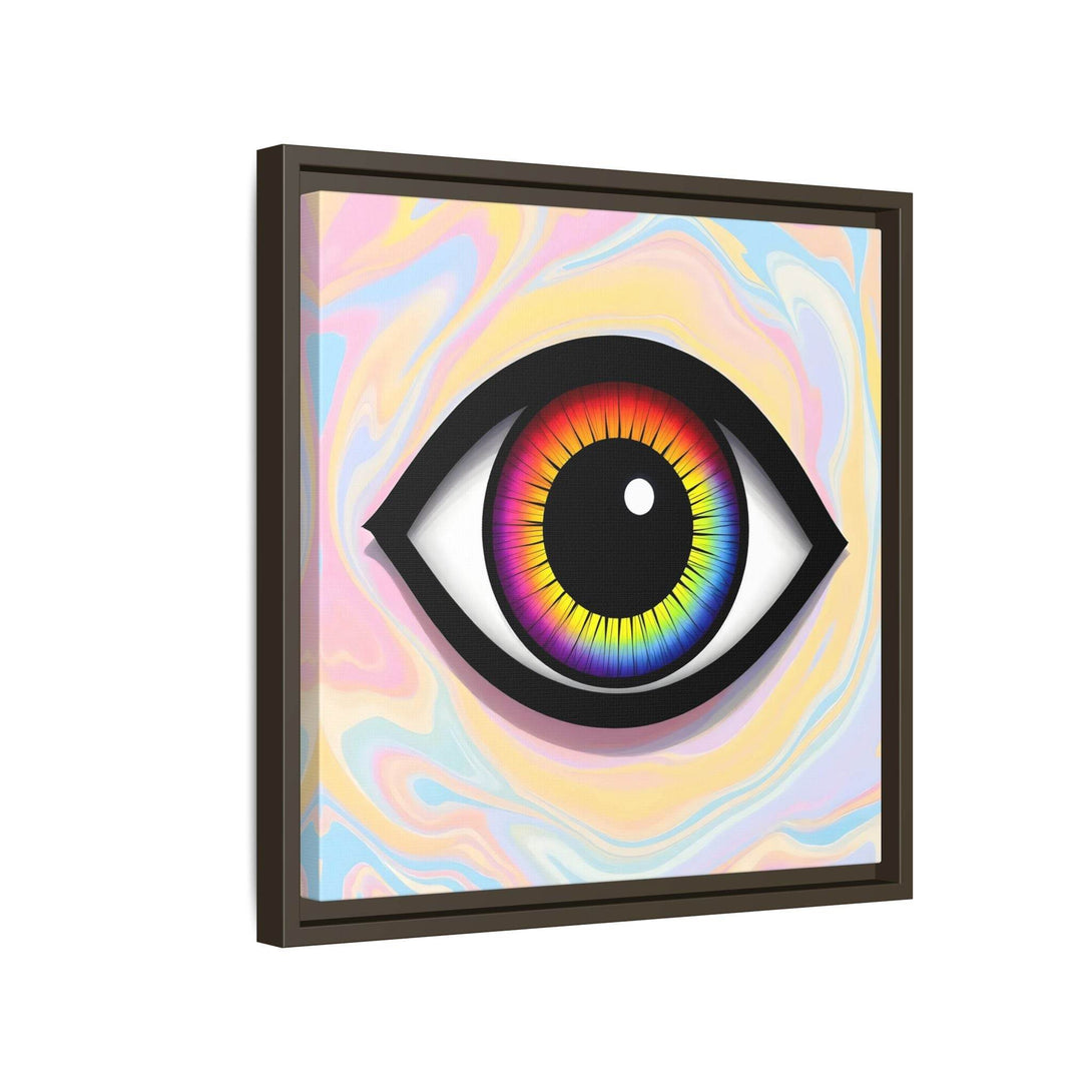 PsEyeFlow #25 - Chromatic Horizon. (Matte Canvas, Framed (Multi-color)) - Highdellic