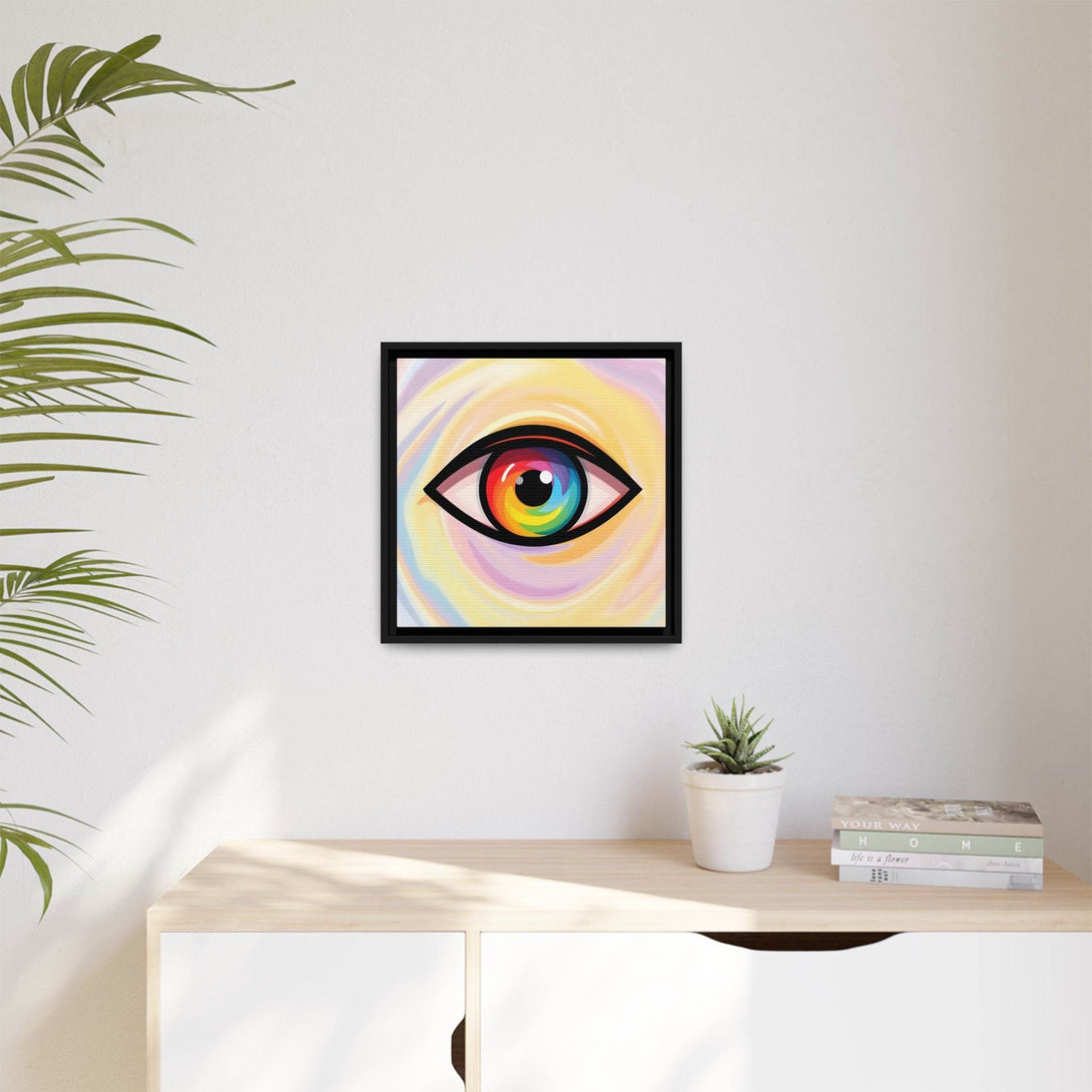 PsEyeFlow #18 - Ethereal Visionb. ( Colorful Framed Matte Canvas Decor ) - Highdellic