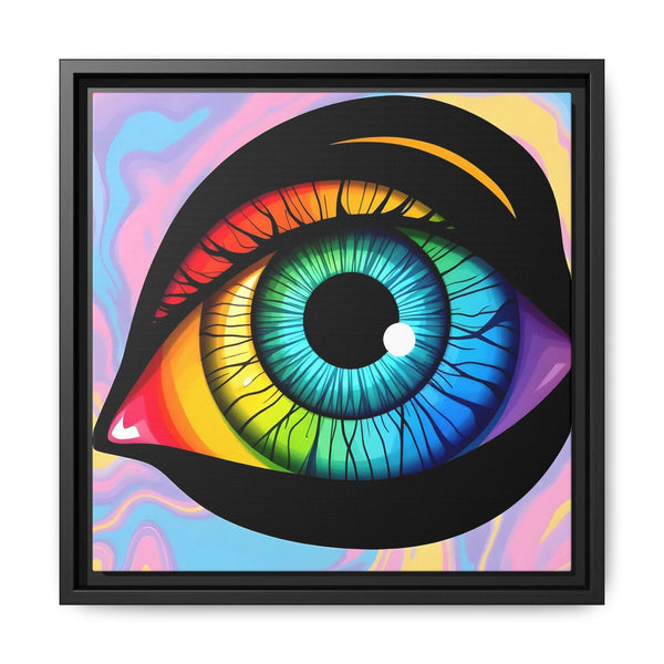 PsEyeFlow 4 - Chromatic Vision. ( Colorful Framed Matte Canvas Decor ) - Highdellic