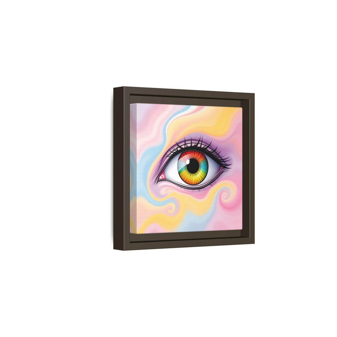 PsEyeFlow #36 – The Whispering Spiral on Framed Matte Canvas - Highdellic