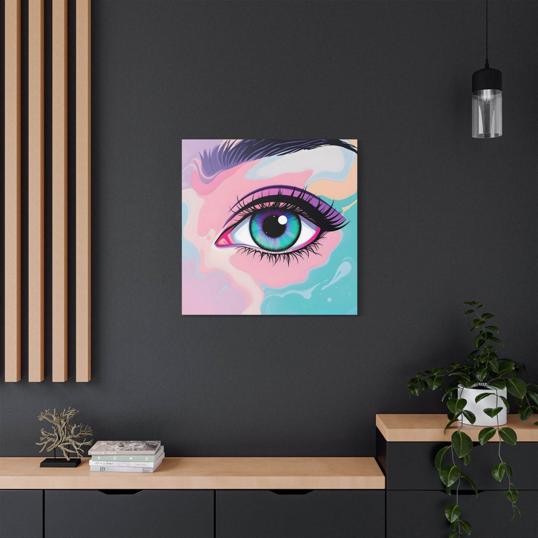 PsEyeFlow #2 – Lucid Gaze. (Satin Canvas, Stretched) - Highdellic