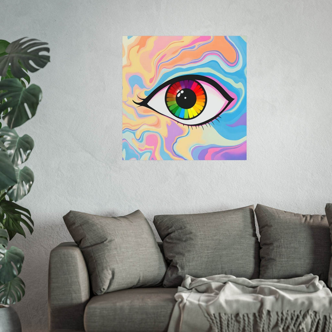 PsEyeFlow #1 – Prism Vision on Square Fine Art Poster - Highdellic