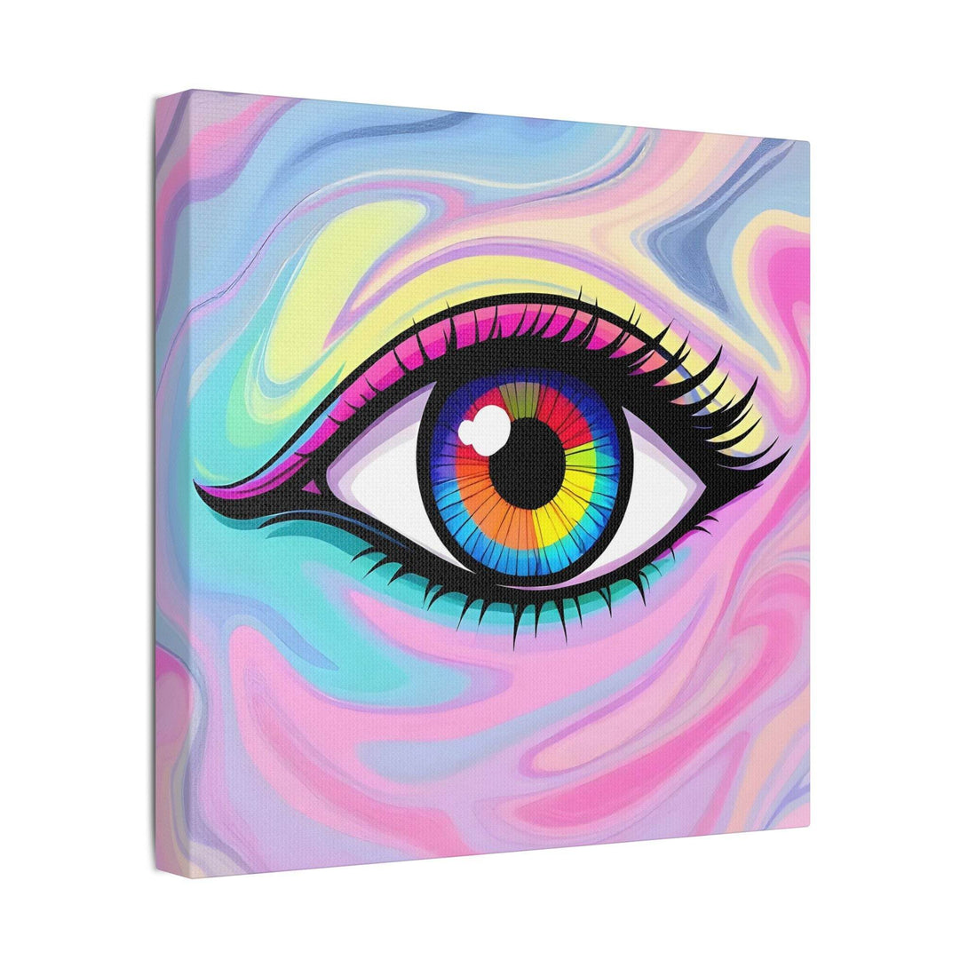 PsEyeFlow #8 - Radiant Vision. (Satin Canvas, Stretched) - Highdellic