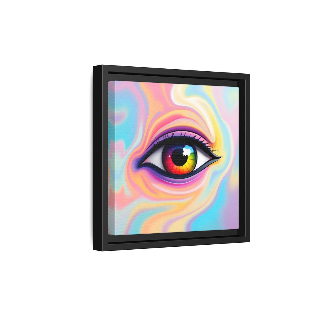 PsEyeFlow #34 – Veil of Visions on Framed Matte Canvas (multi colour) - Highdellic