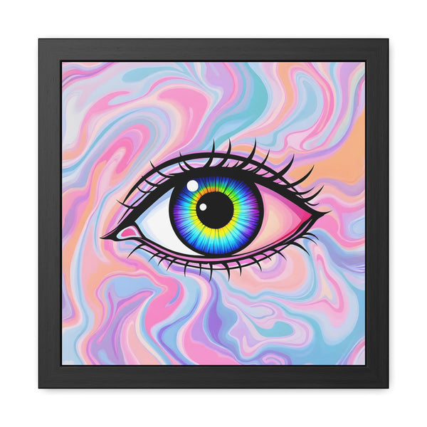 PsEyeFlow #03 – Vivid Mirage (Framed Poster)