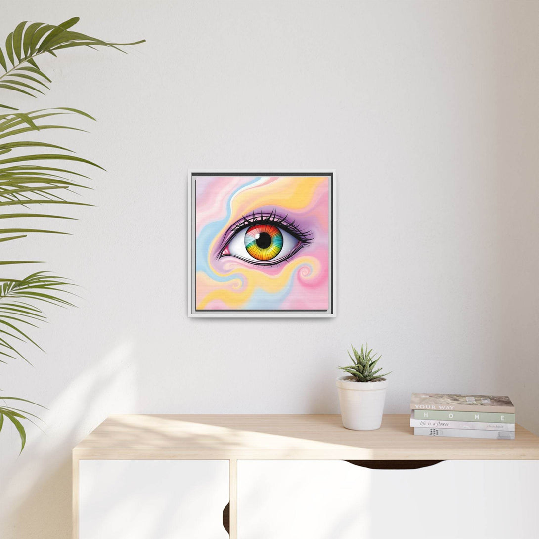 PsEyeFlow #36 – The Whispering Spiral on Framed Matte Canvas - Highdellic