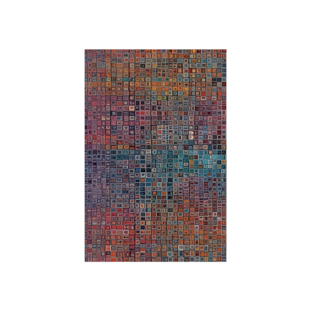 PsEyeCode #2d - Encrypted Echo on Vertical (2:3) Fine Art Poster - Highdellic