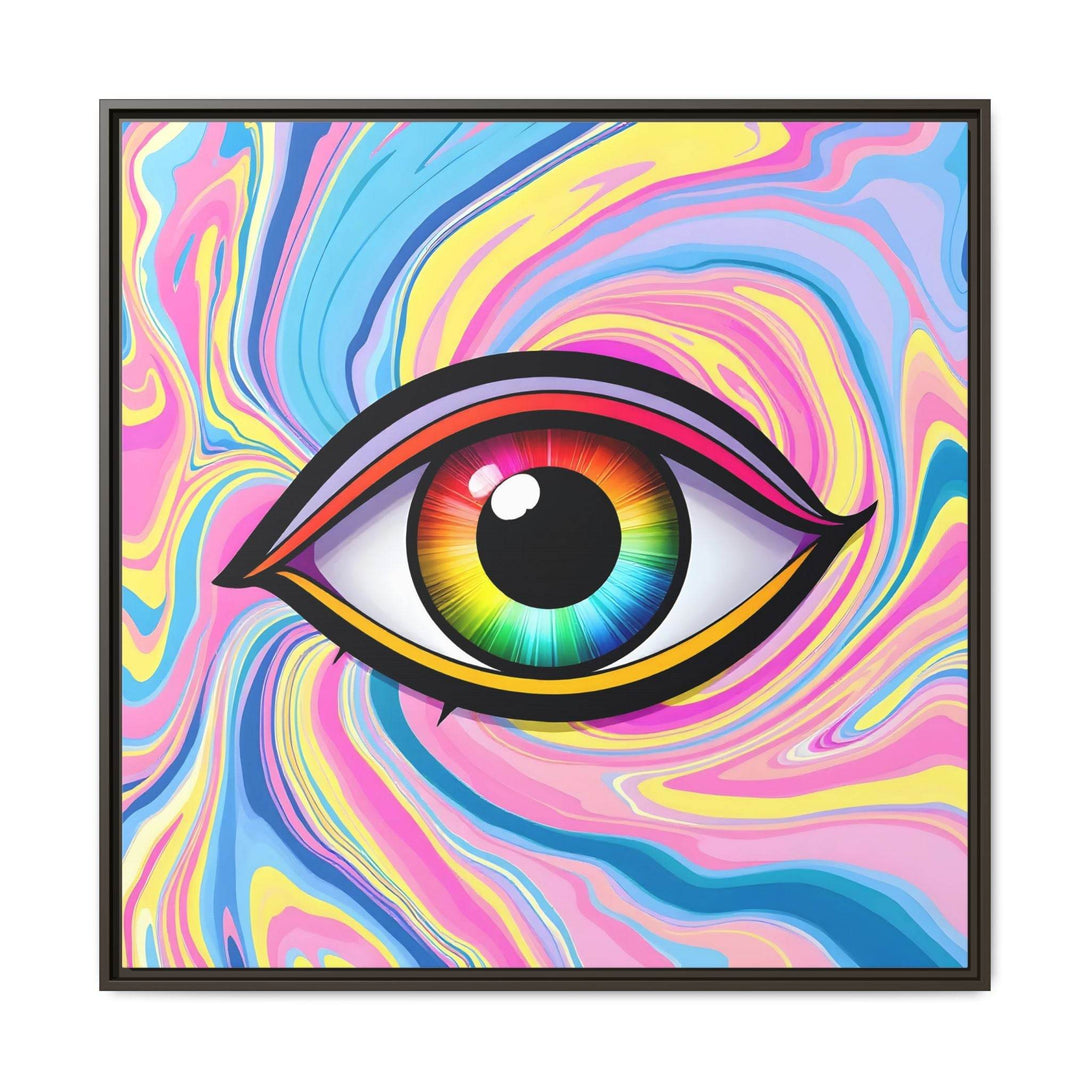 PsEyeFlow #31 - The Kaleidosoul on Framed Matte Canvas - Highdellic