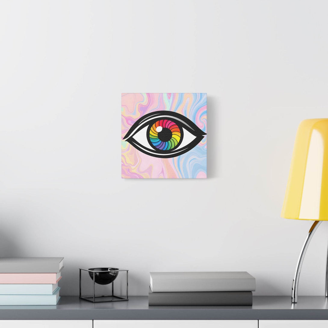 PsEyeFlow #10 - Hypnotic Spectrum. (Satin Canvas, Stretched) - Highdellic