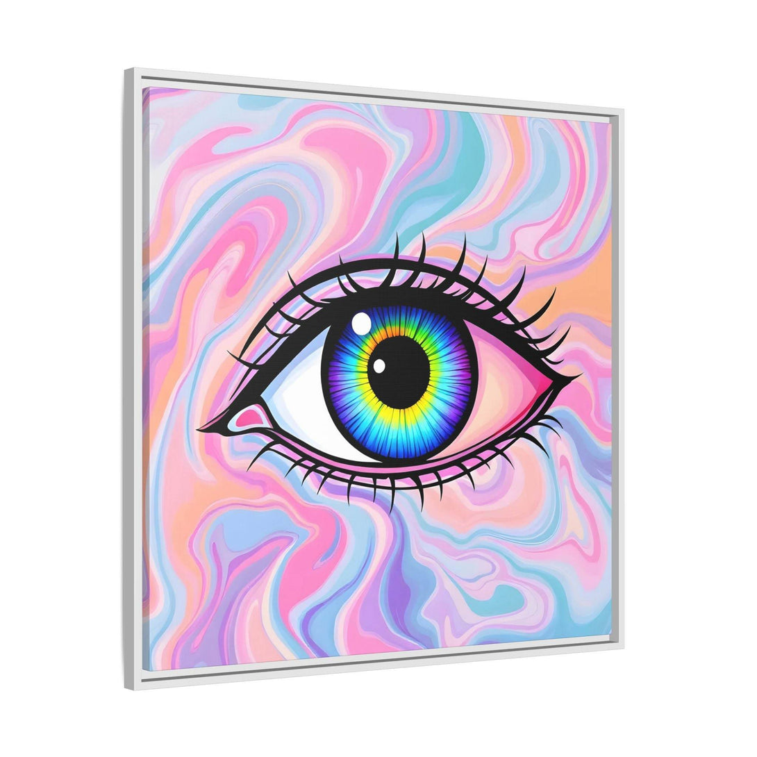 PsEyeFlow #3 – Vivid Mirage (Matte Canvas, Framed (Multi-color)) - Highdellic