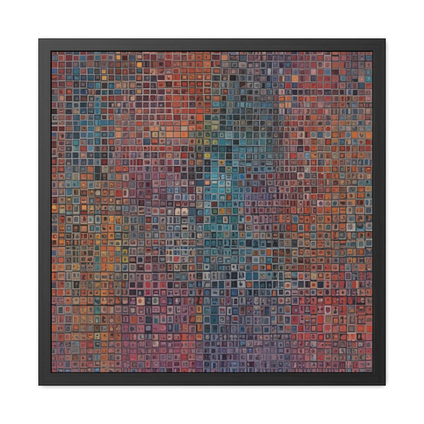 PsEyeCode #2 - Encrypted Echo - (Vibrant Colours Wooden Frame) - Highdellic