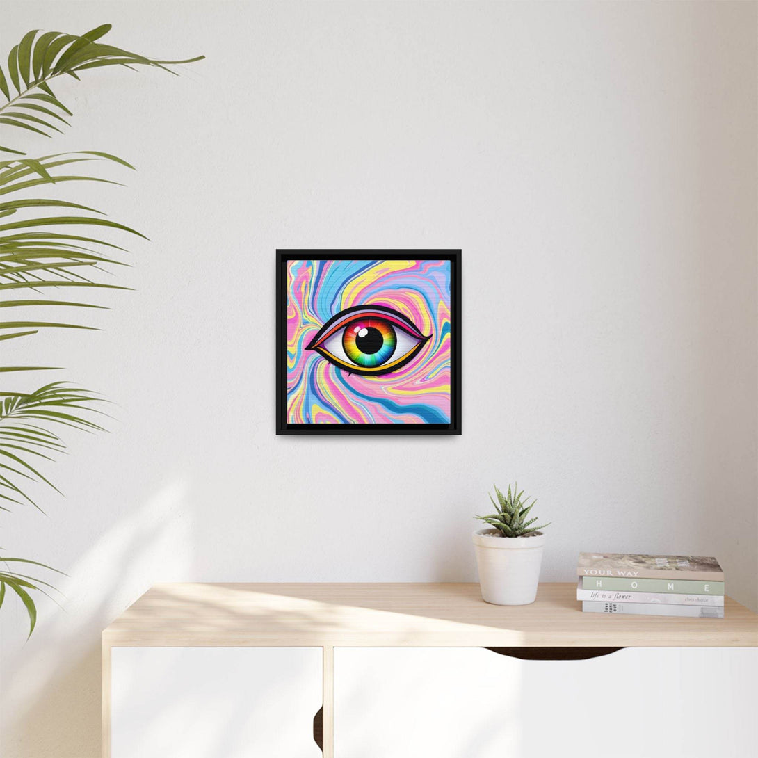 PsEyeFlow #31 - The Kaleidosoul on Framed Matte Canvas - Highdellic