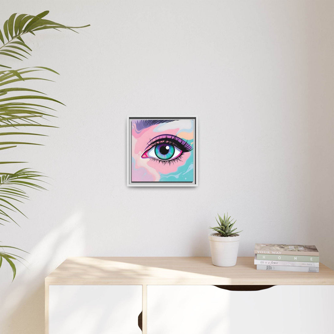 PsEyeFlow #2 – Lucid Gaze. ( Colorful Framed Matte Canvas Decor ) - Highdellic