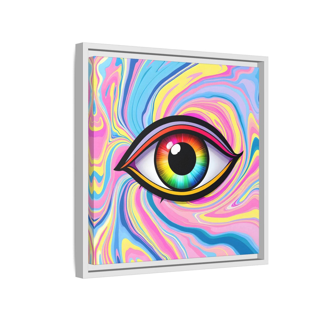 PsEyeFlow #31 - The Kaleidosoul on Framed Matte Canvas - Highdellic