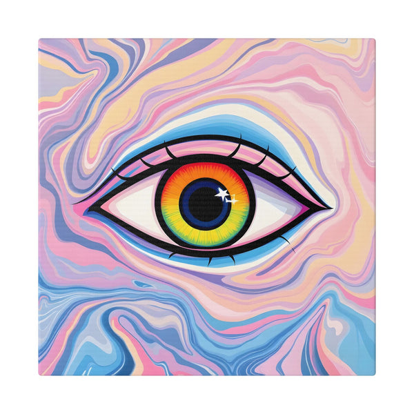 PsEyeFlow #9 - Celestial Stare (Classic Stretched Canvas)