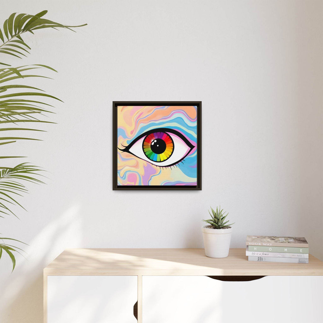 PsEyeFlow #1 – Prism Vision on Colour Framed Matte Canvas - Highdellic