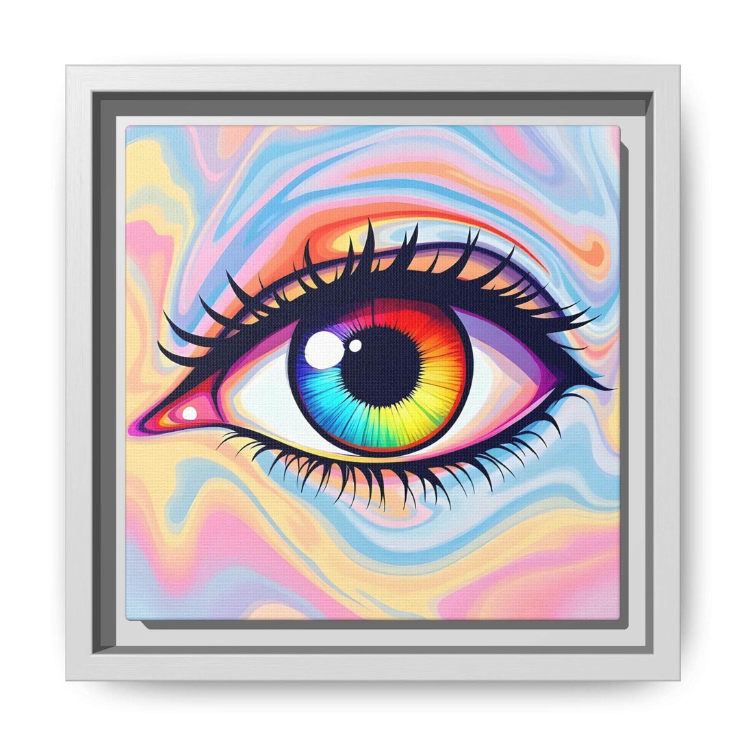 PsEyeFlow #20 - Dreamwave Vision. ( Colorful Framed Matte Canvas Decor ) - Highdellic