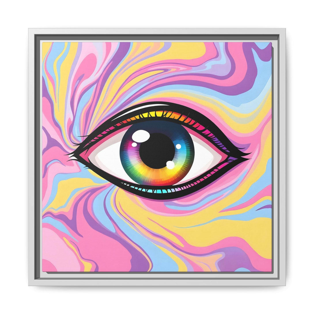PsEyeFlow #29 - Spectrum Gaze.b (Matte Canvas, Framed (Multi-color)) - Highdellic
