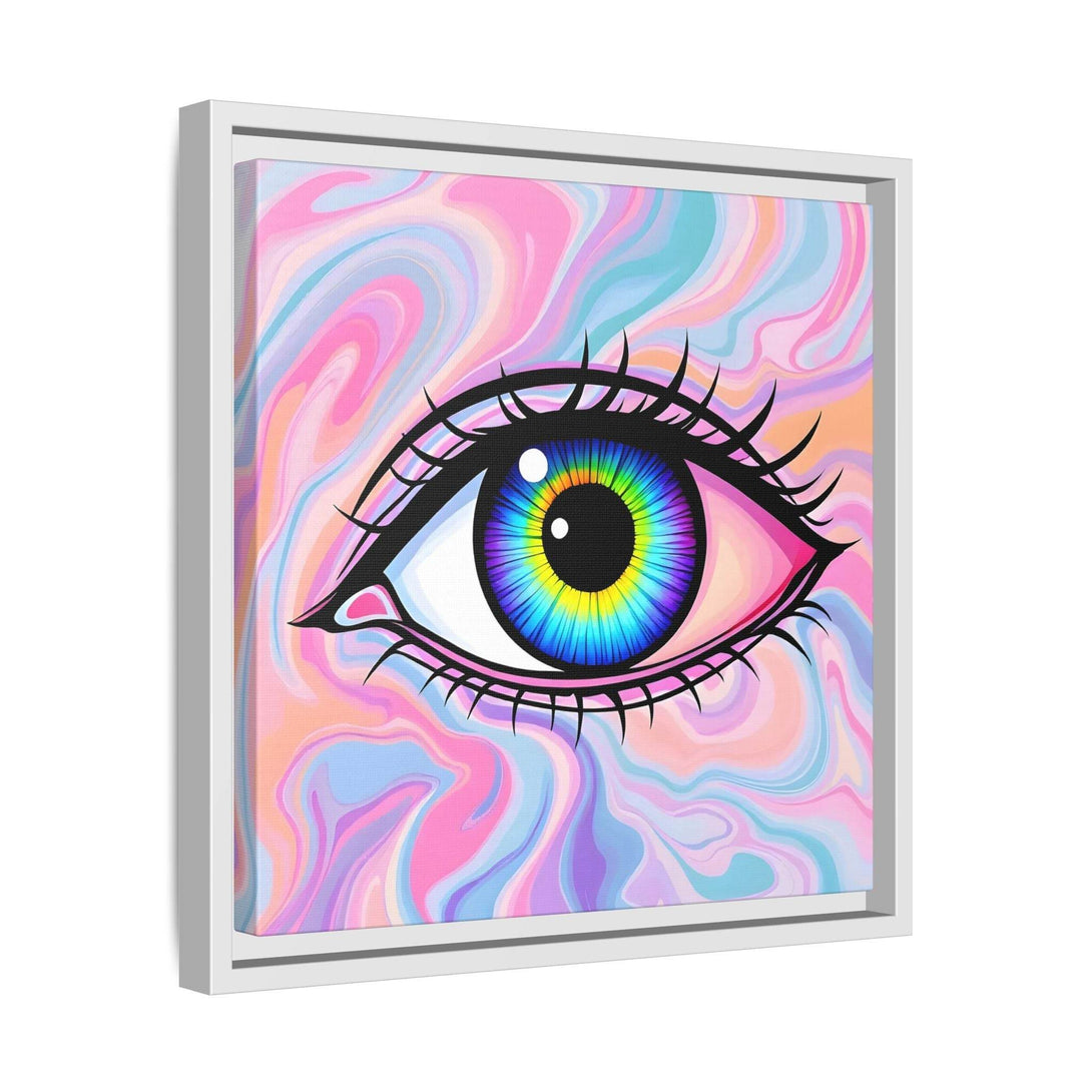 PsEyeFlow #3 – Vivid Mirage (Matte Canvas, Framed (Multi-color)) - Highdellic