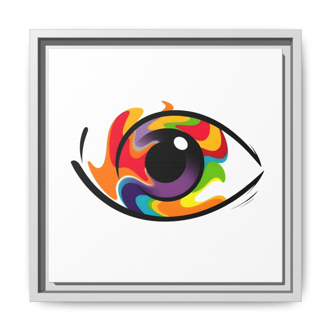 PsEyeGo 3 – Chromatic Flame on Framed Matte Canvas (Multi-color) - Highdellic
