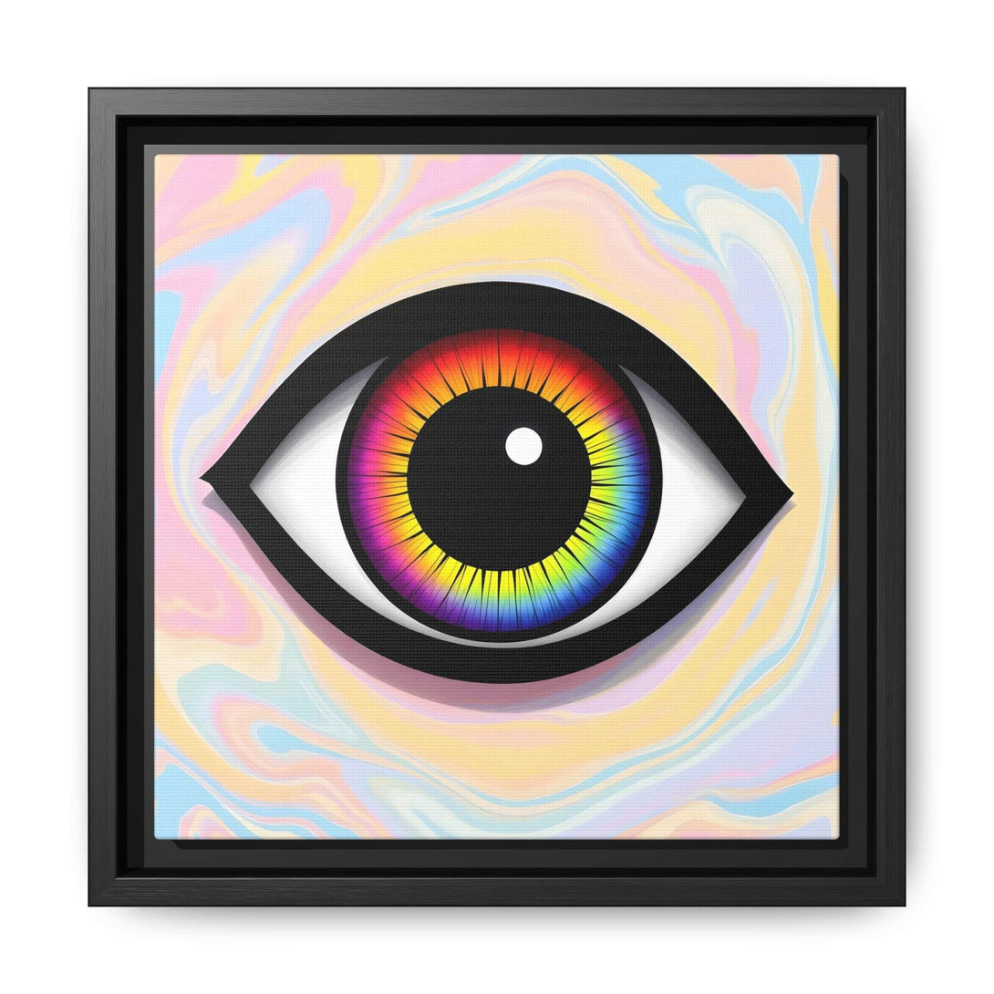 PsEyeFlow #25 - Chromatic Horizon. (Matte Canvas, Framed (Multi-color)) - Highdellic