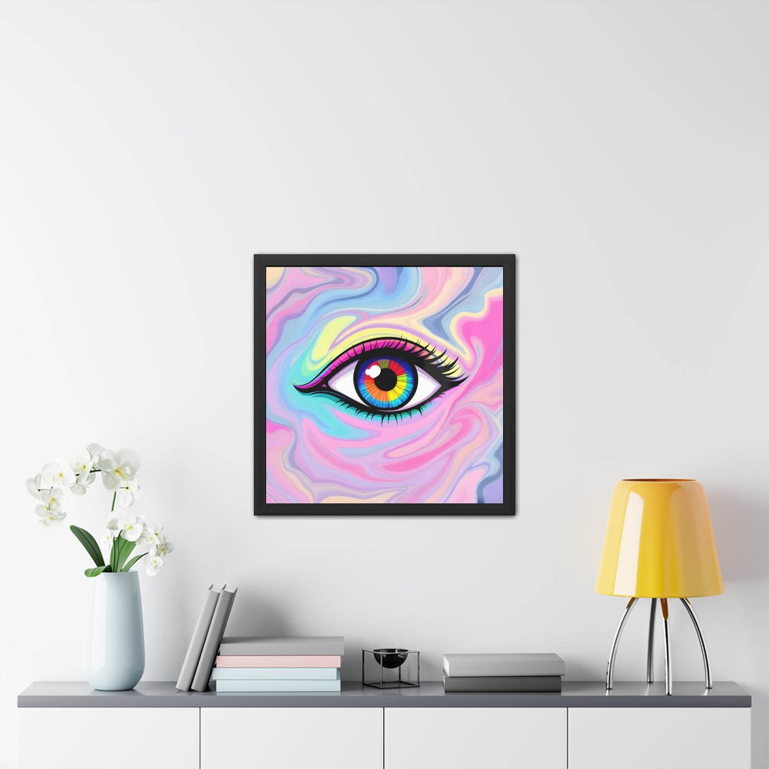PsEyeFlow #8 - Radiant Vision. ( wood Framed semi-gloss coated paper ) - Highdellic