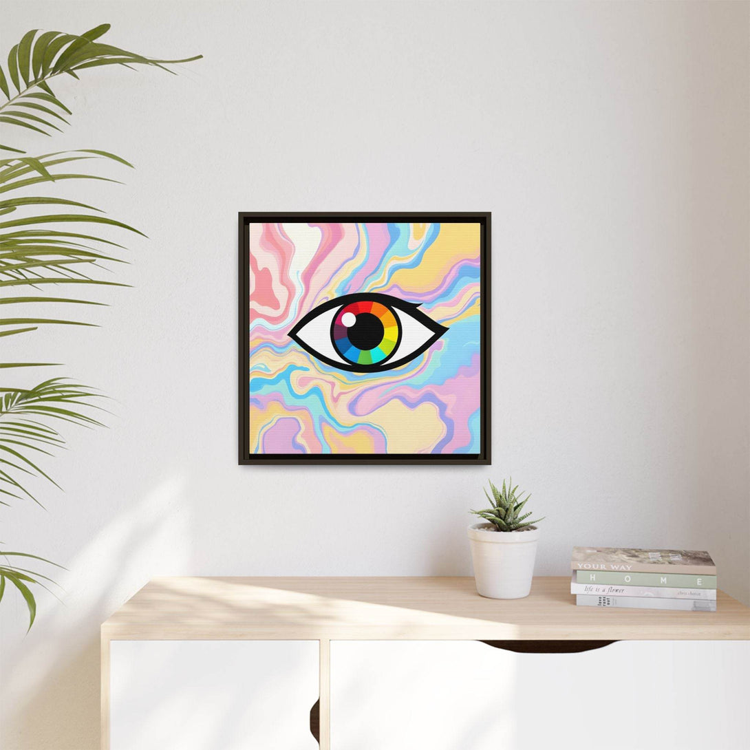 PsEyeFlow #30 - Spectrum Vision (Matte Canvas, Framed (Multi-color)) - Highdellic