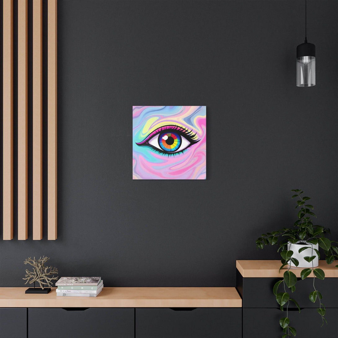 PsEyeFlow #8 - Radiant Vision. (Satin Canvas, Stretched) - Highdellic