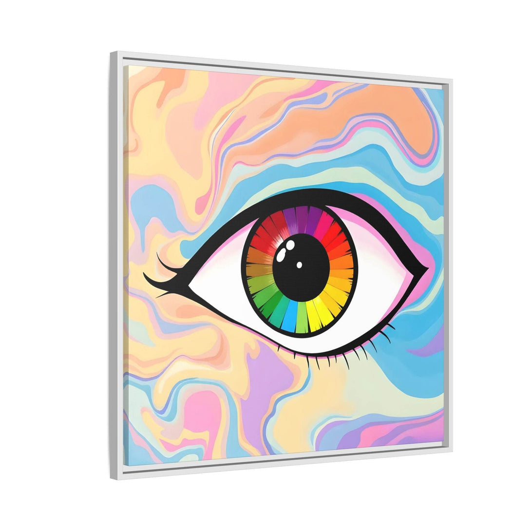 PsEyeFlow #1 – Prism Vision. (Matte Canvas, Framed, Multi-color) - Highdellic