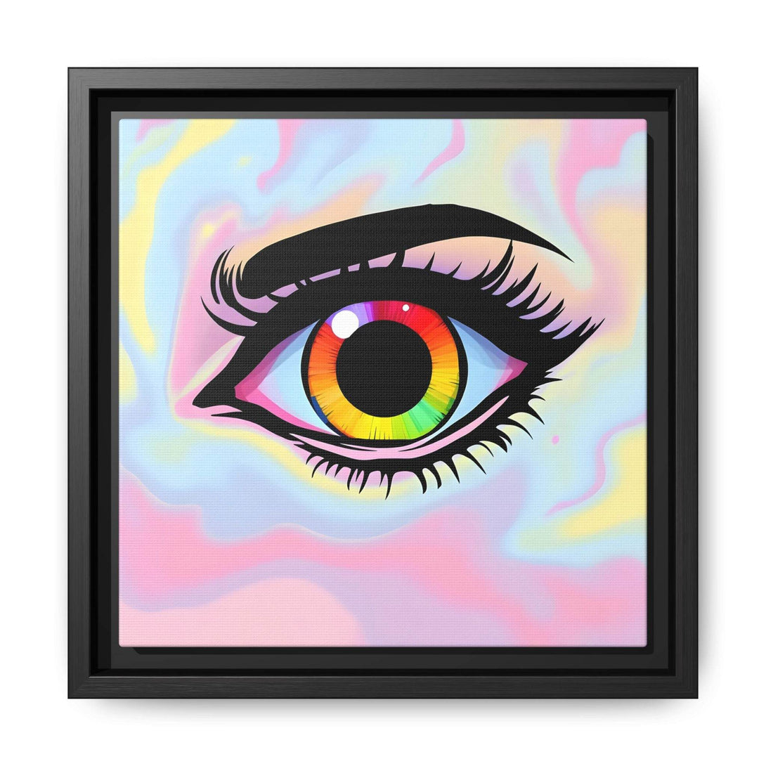 PsEyeFlow #35 - Spectrum Sentinel on Framed Matte Canvas (multi colour) - Highdellic