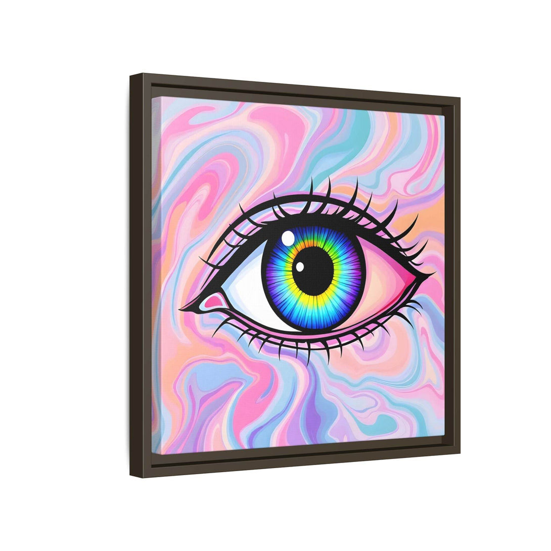 PsEyeFlow #3 – Vivid Mirage (Matte Canvas, Framed (Multi-color)) - Highdellic