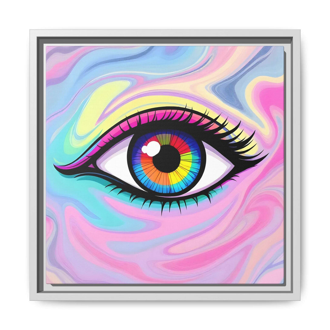 PsEyeFlow #8 - Radiant Vision. ( Colourful Framed Matte Canvas Decor ) - Highdellic