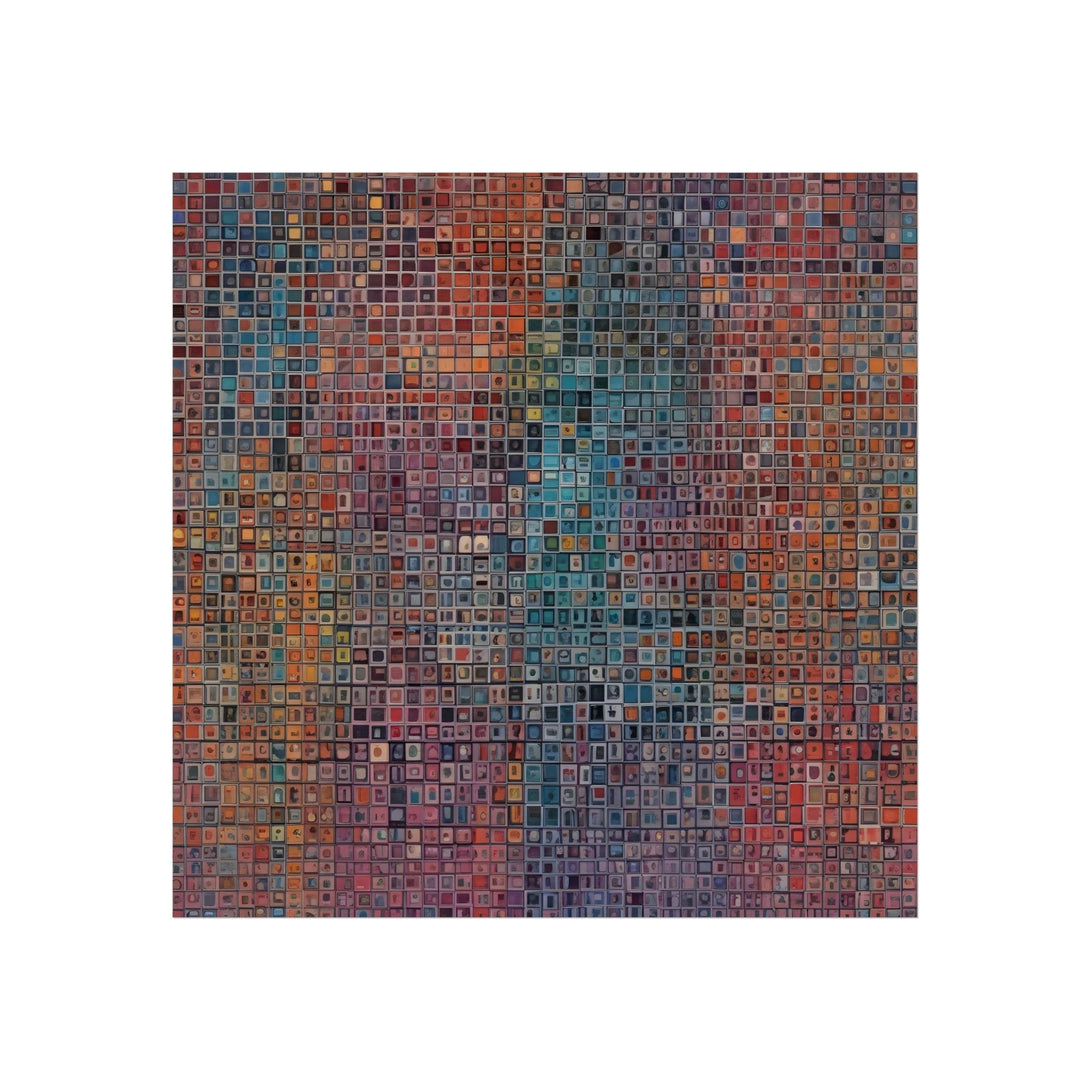 PsEyeCode #2 - Encrypted Echo - on Square Fine Art Poster - Highdellic
