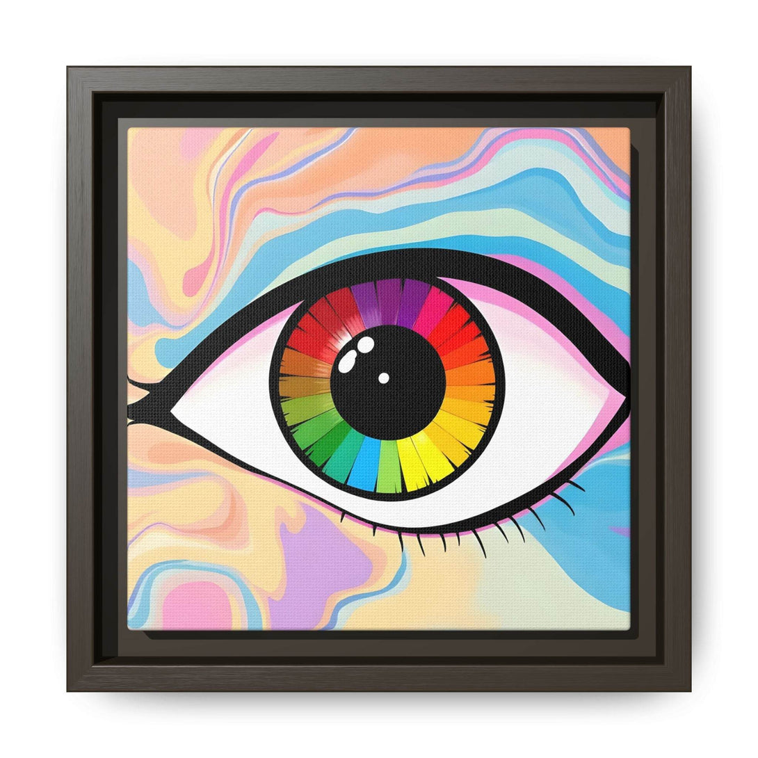 PsEyeFlow #1 – Prism Vision. (Matte Canvas, Framed, Multi-color) - Highdellic