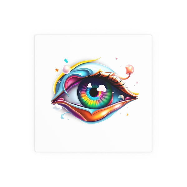 PsEyeDream #4 - Gaze of the Unseen on Premium heavyweight, semi-gloss Silk Poster - Highdellic