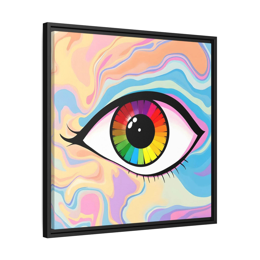 PsEyeFlow #1 – Prism Vision. (Matte Canvas, Framed, Multi-color) - Highdellic