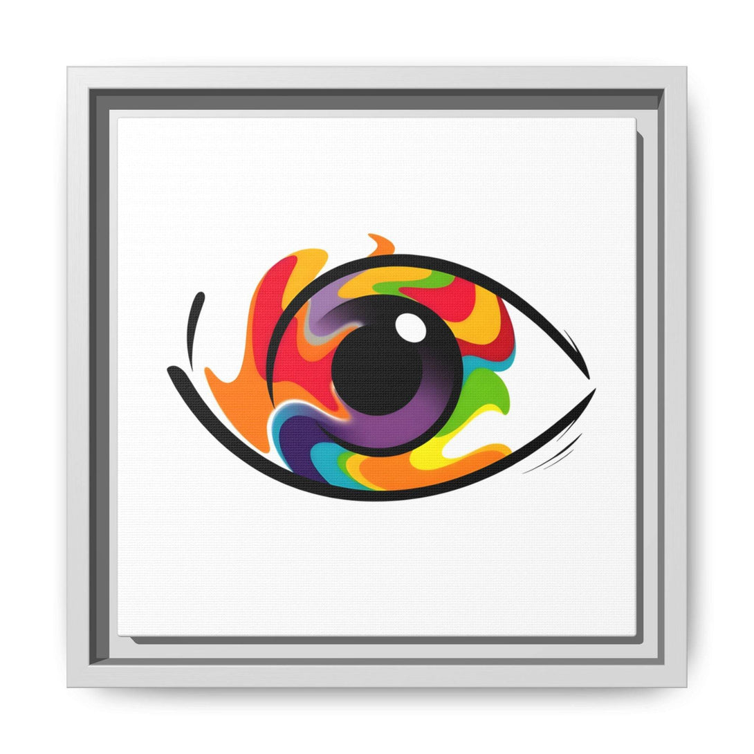 PsEyeGo 3 – Chromatic Flame on Framed Matte Canvas (Multi-color) - Highdellic