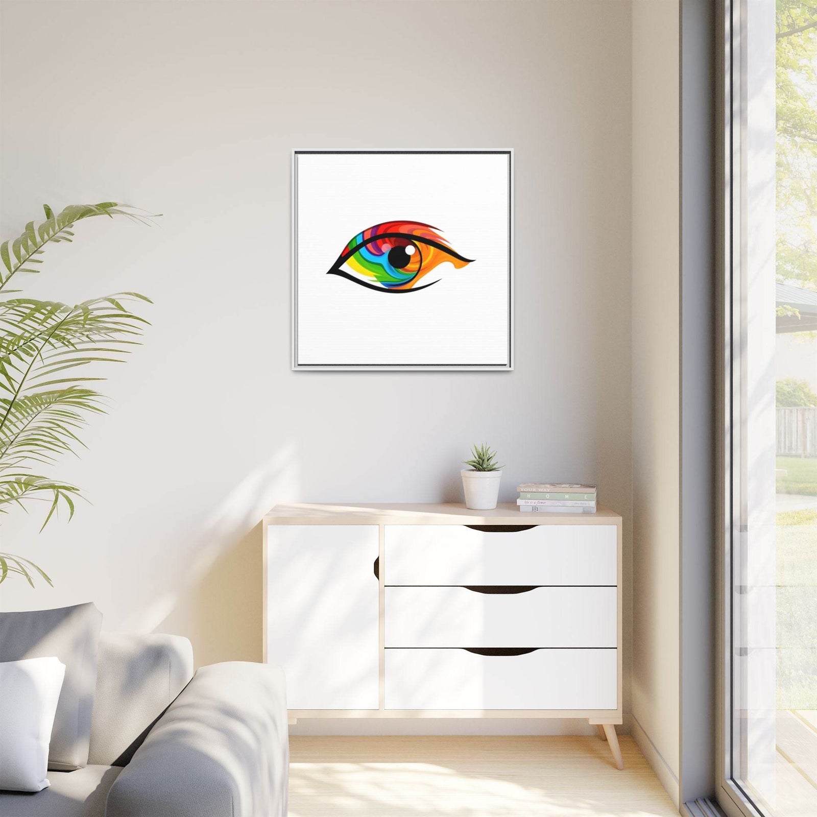PsEyeGo 2 – Prism Gaze Vision on Framed Matte Canvas (Multi-color) - Highdellic