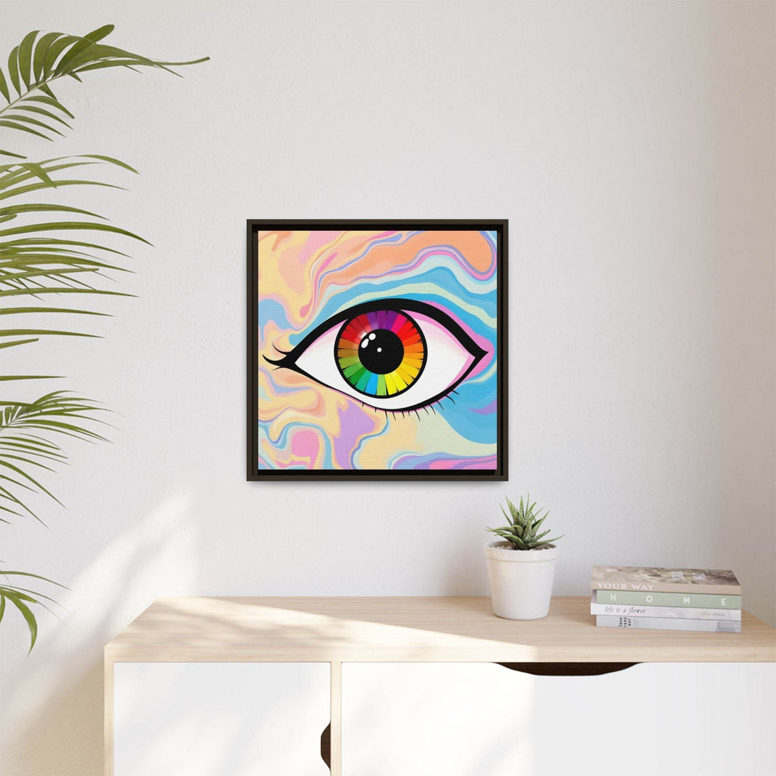 PsEyeFlow #1 – Prism Vision. (Matte Canvas, Framed, Multi-color) - Highdellic