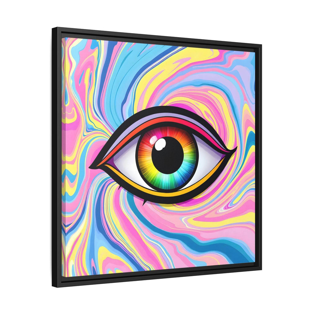 PsEyeFlow #31 - The Kaleidosoul on Framed Matte Canvas - Highdellic
