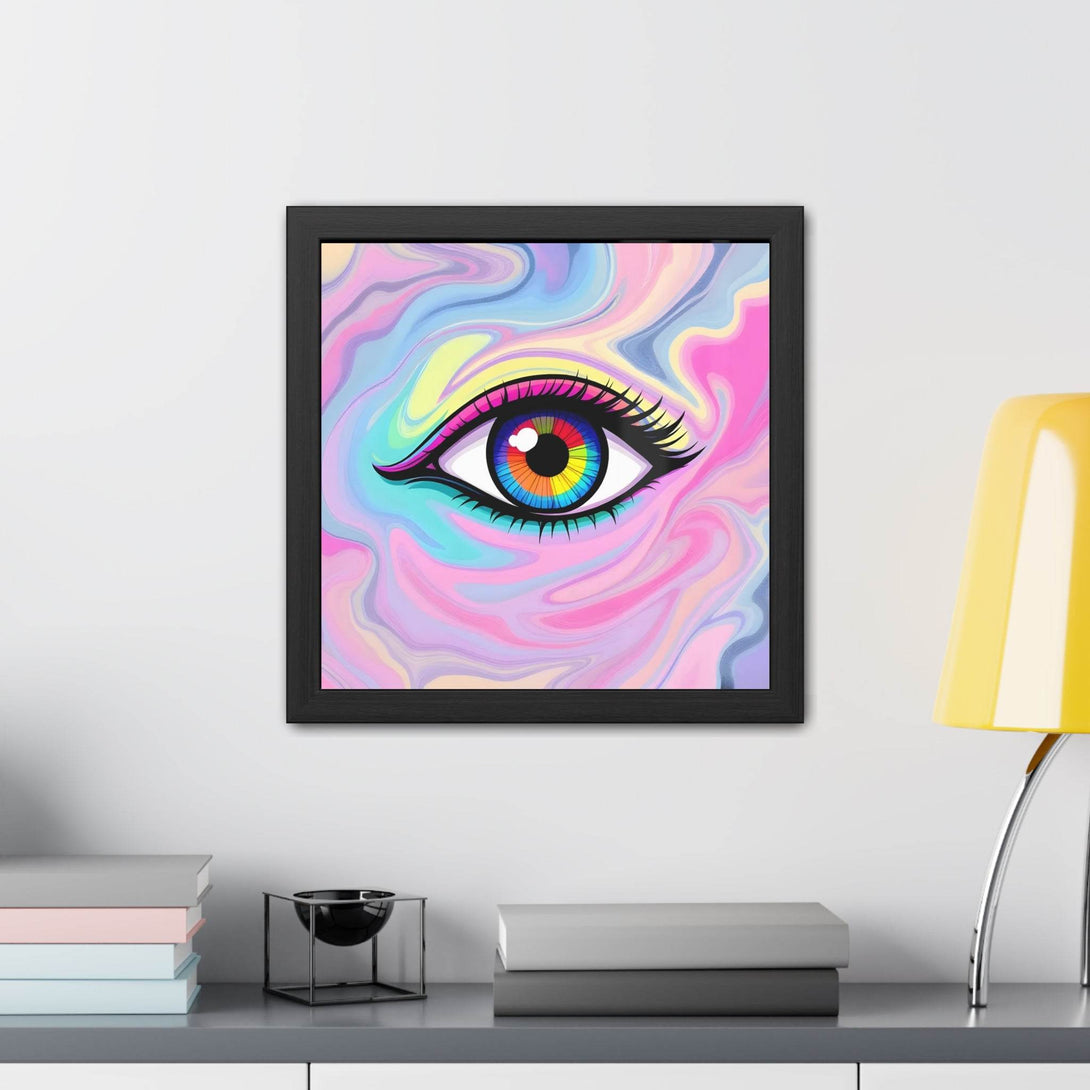 PsEyeFlow #8 - Radiant Vision. ( wood Framed semi-gloss coated paper ) - Highdellic