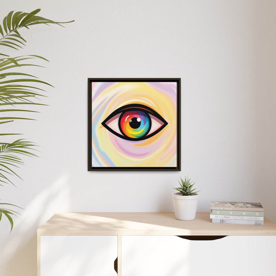 PsEyeFlow #18 - Ethereal Visionb. ( Colorful Framed Matte Canvas Decor ) - Highdellic